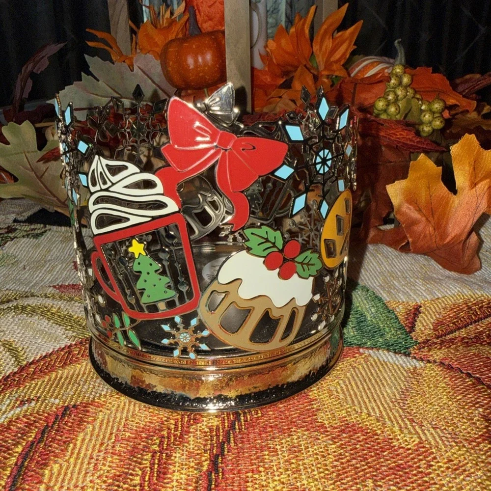 New Bath & Body Works Christmas Sweet Shop 3 Wick Candle Holder Holiday Decor